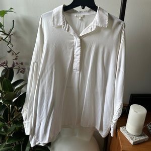 COS white oversized buttondown shirt